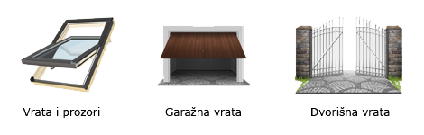 Primjer ugradnje senzora vrata/prozora - pametna kuća